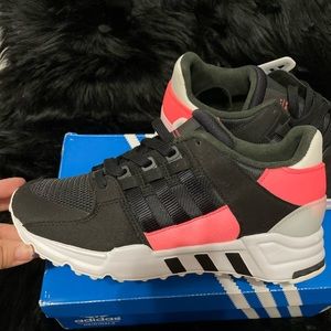 Adidas eqt support black pink originals size 6 shoes